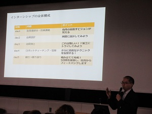 「2023年度　学生と企業が共に考えるインターンシップ説明会」②抱月工業㈱